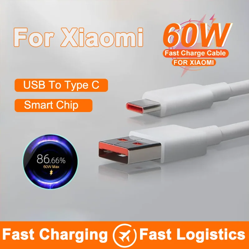 USB-кабель для быстрой зарядки типа C Xiaomi 14 13 12T Pro 12 11 Ultra Redmi Note K50 USB Провод
