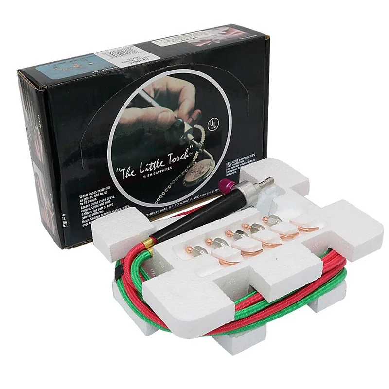 

Mini Gas Little Torch Welding Soldering Kit Oxygen Acetylene Gun for Welding Platinum Metal Stainless Steel Tool
