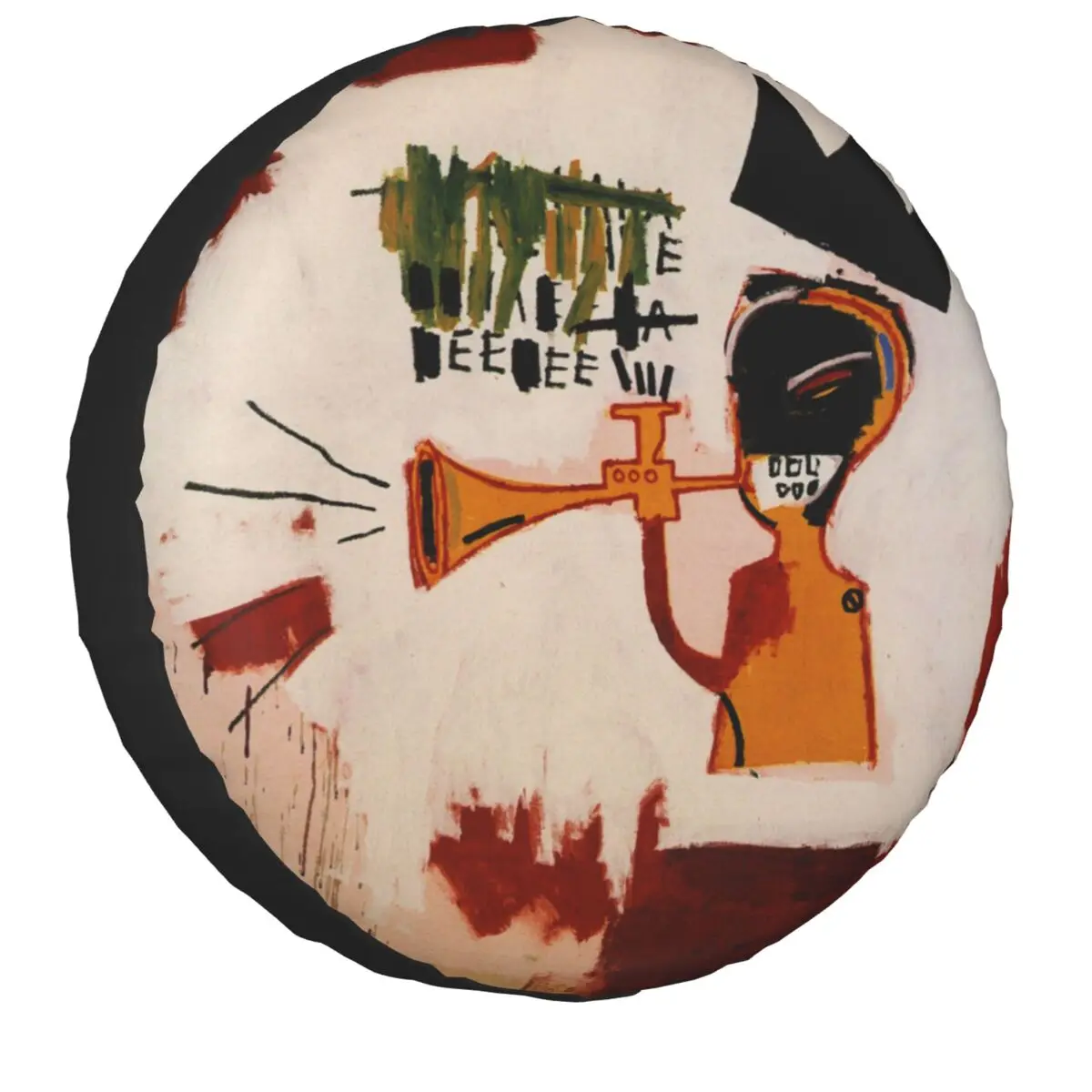 

Trumpet By Basquiats Spare Tire Cover for Jeep Hummer SUV RV Trailer Car Wheel Protectors Accessories 14" 15" 16" 17" Inch