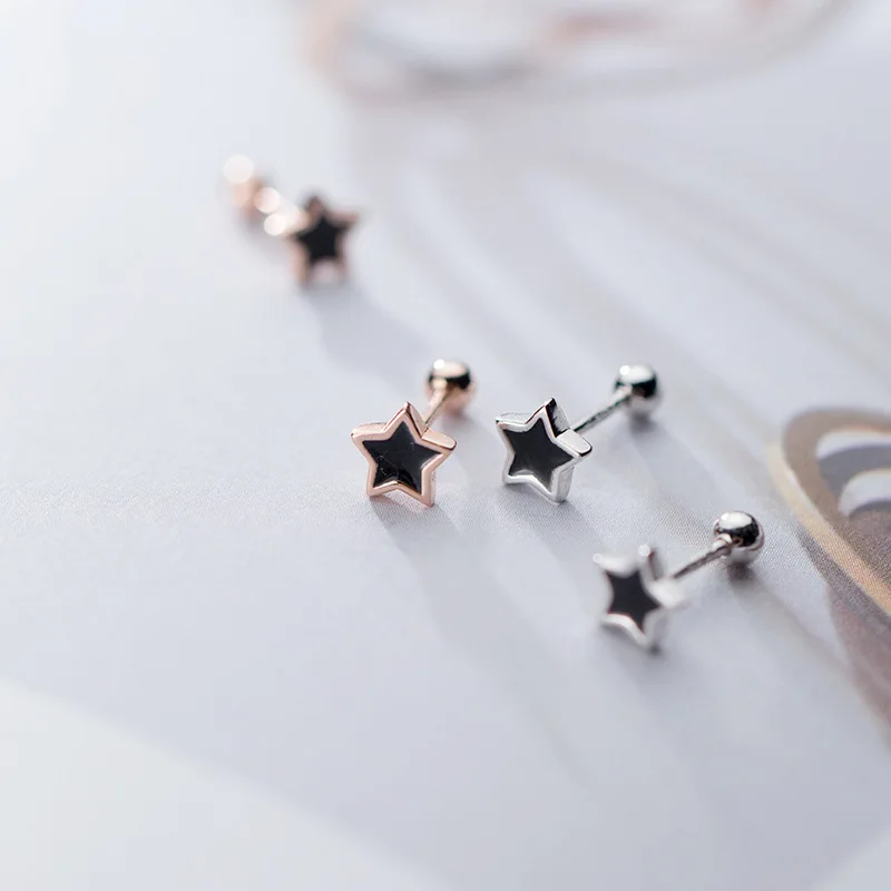 

Stud Earrings for Women Korean Style Fresh Sweet Star Ear Studs Fashion Simple One Dual-Wear Earrings