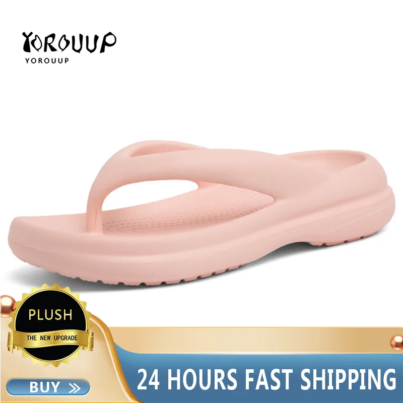 

New Sandals Women's Summer Women's Indoor Slippers Comfortable Slippers with Thick EVA Sole Light Women's Casual Flip-flops 2023