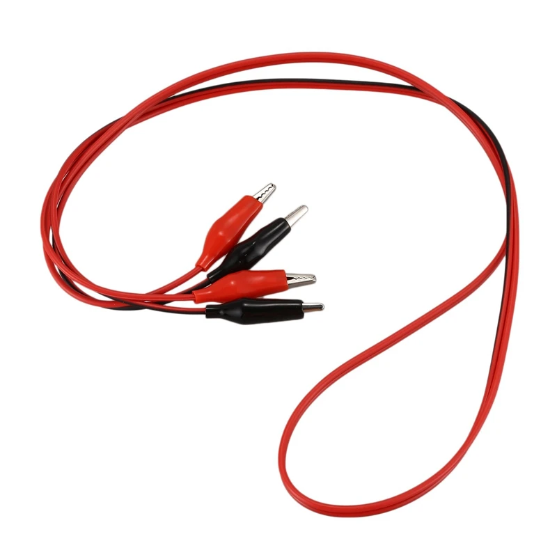 

4X 1M Double-End Alligator Clips Test Lead Jumper Wire