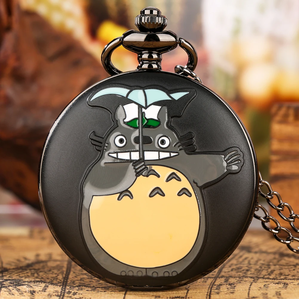 Кварцевые карманные часы с фигуркой Тоторо в стиле аниме