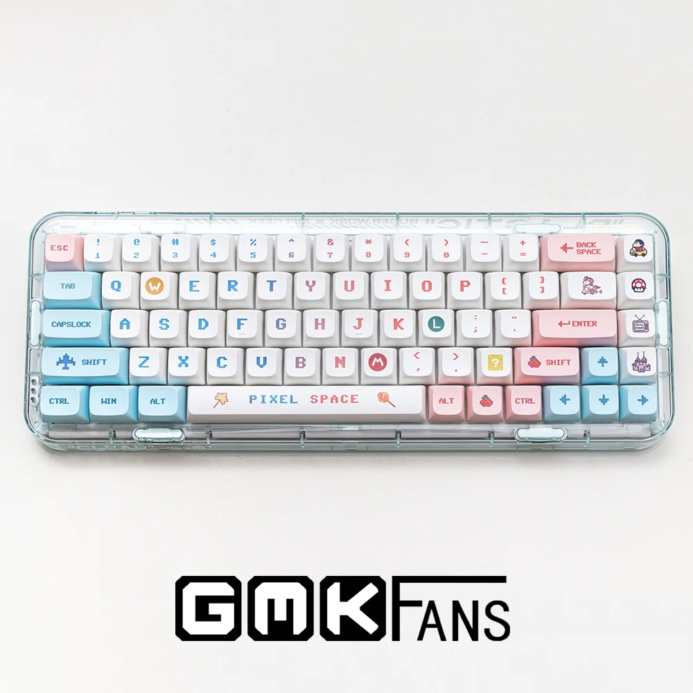 

GMKfans XDA Profile Pixel Wars Keycaps Cute PBT DYE-SUB Custom 134 Keys Cap for MX Switches Mechanical Gaming Keyboards Keycap