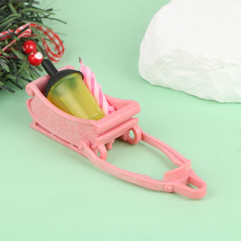 

Dollhouse Miniature Simulation Sleigh Model Furniture DIY Accessories Toy Decoration Creative Slesles Doll House Decoration Toys