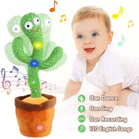hot rechargeable dancer cactus with sound in spanish dancer for babies usb dancing cactus parlant toy russian