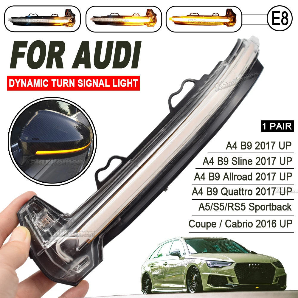 Поворотный сигнал для Audi A4 A5 B9 S4 S5 RS5 2017 2018 2019 |