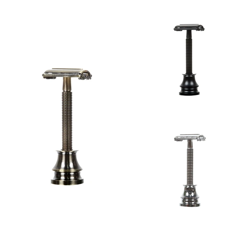 

Adjustable Double Edge Safety Razor Classic Travel Manual Shaving Razor For Mens Wet Shaving