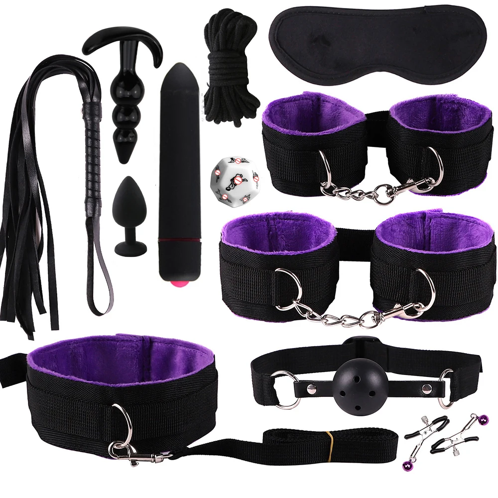 

Sexy Toys Handcuffs for Session Anal Plug Vibrator Female BDSM Exotic Accessories Sexulaes Toys for Adults Bondage and Whips