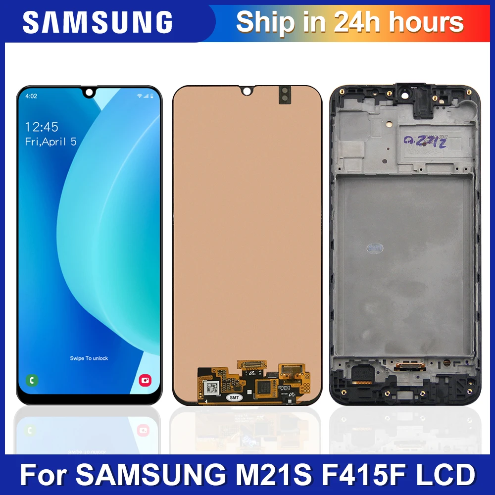 

6.4" Original Super Amoled Display For SAMSUNG Galaxy M21s SM-F415F SM-F415F/DS LCD Touch Screen Digitizer Assembly Repair parts