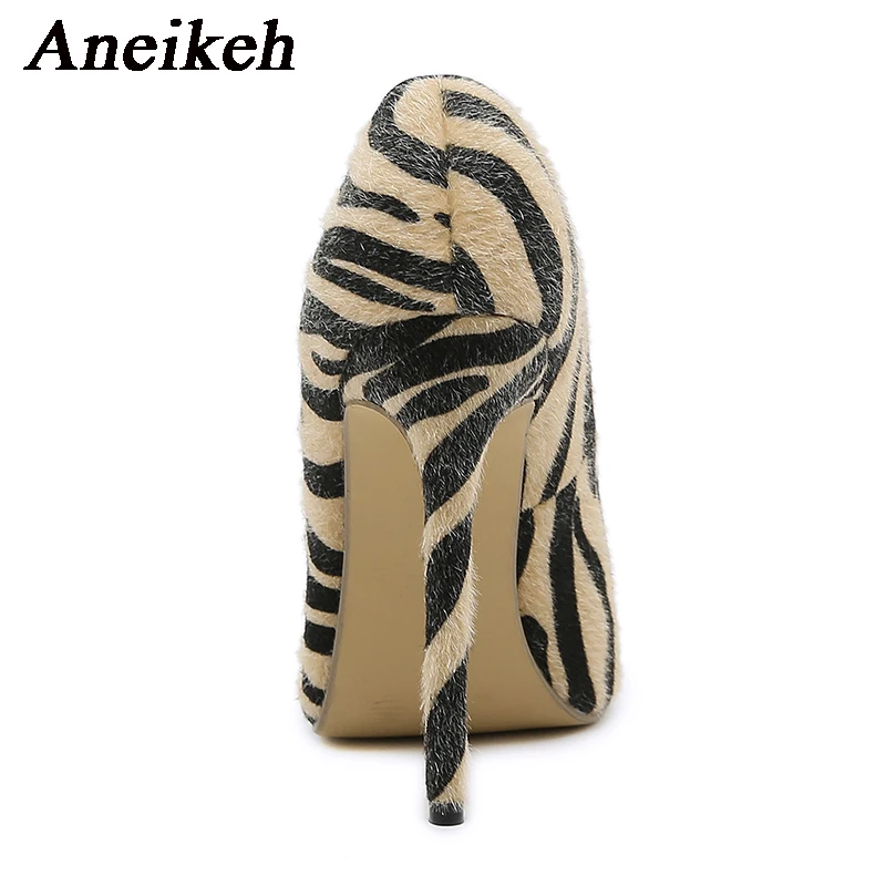 Женские туфли-лодочки Aneikeh привлекательные туфли на тонком высоком каблуке с