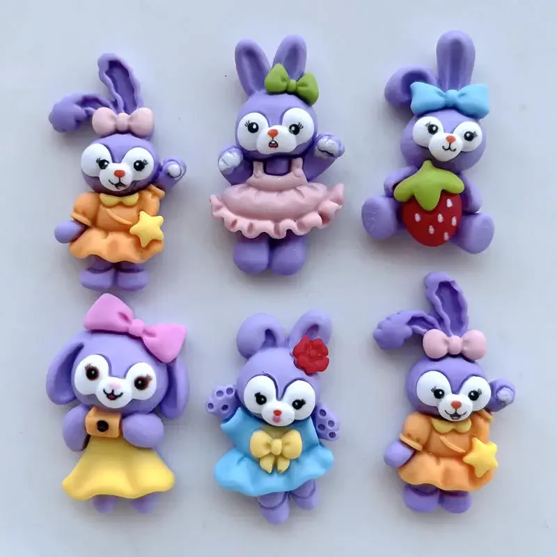 5 шт./партия декоративный кролик из смолы