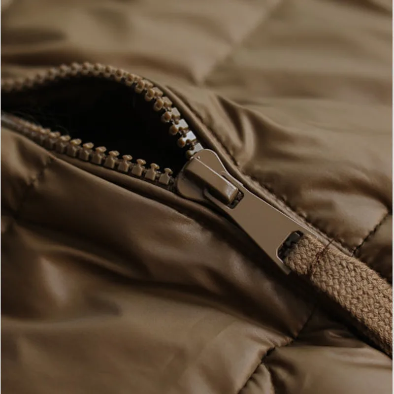 Oversize Loose Waist Coat Women Winter Parkas Vintage Warm Cotton Coats Femme Long Sleeve Pockets Female Clothes Casual