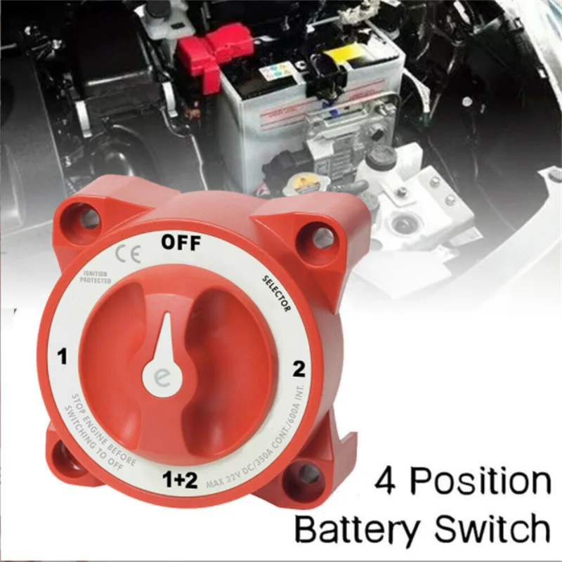 

Car Battery Switch Safe Power Cut Off Isolator Rotary Disconnect Switch for Car Motorcycle Boat Truck RV Auto Accessories tools