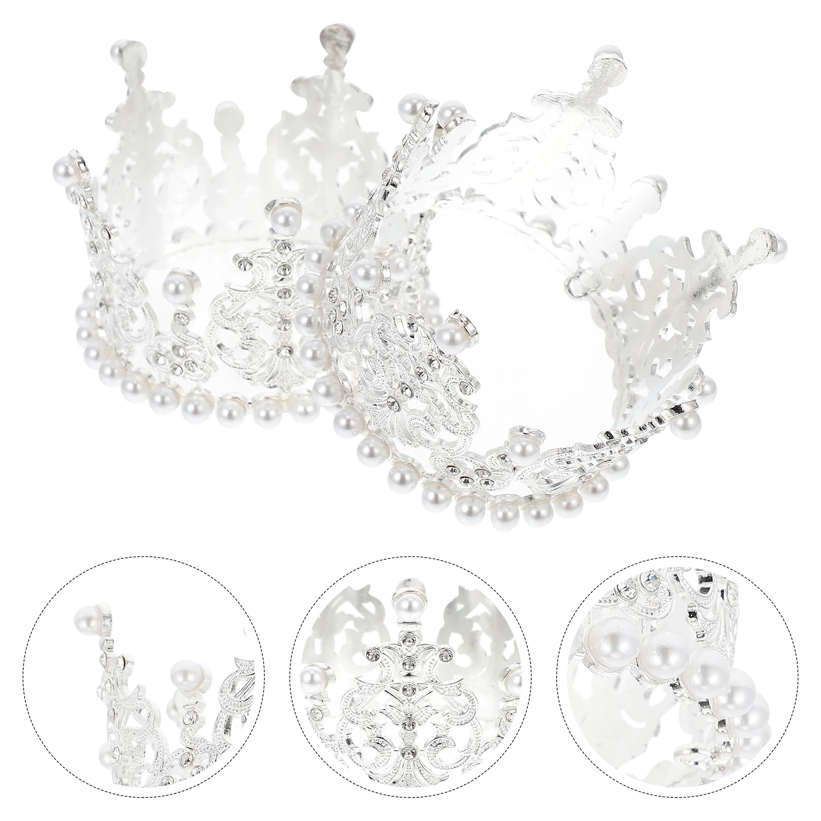 

Cake Tiara Decoration Mini Topper Birthday Goldshower Baby Crystal Kids Partyvintage Day Fathers Bridalsmall Cupcakepearl