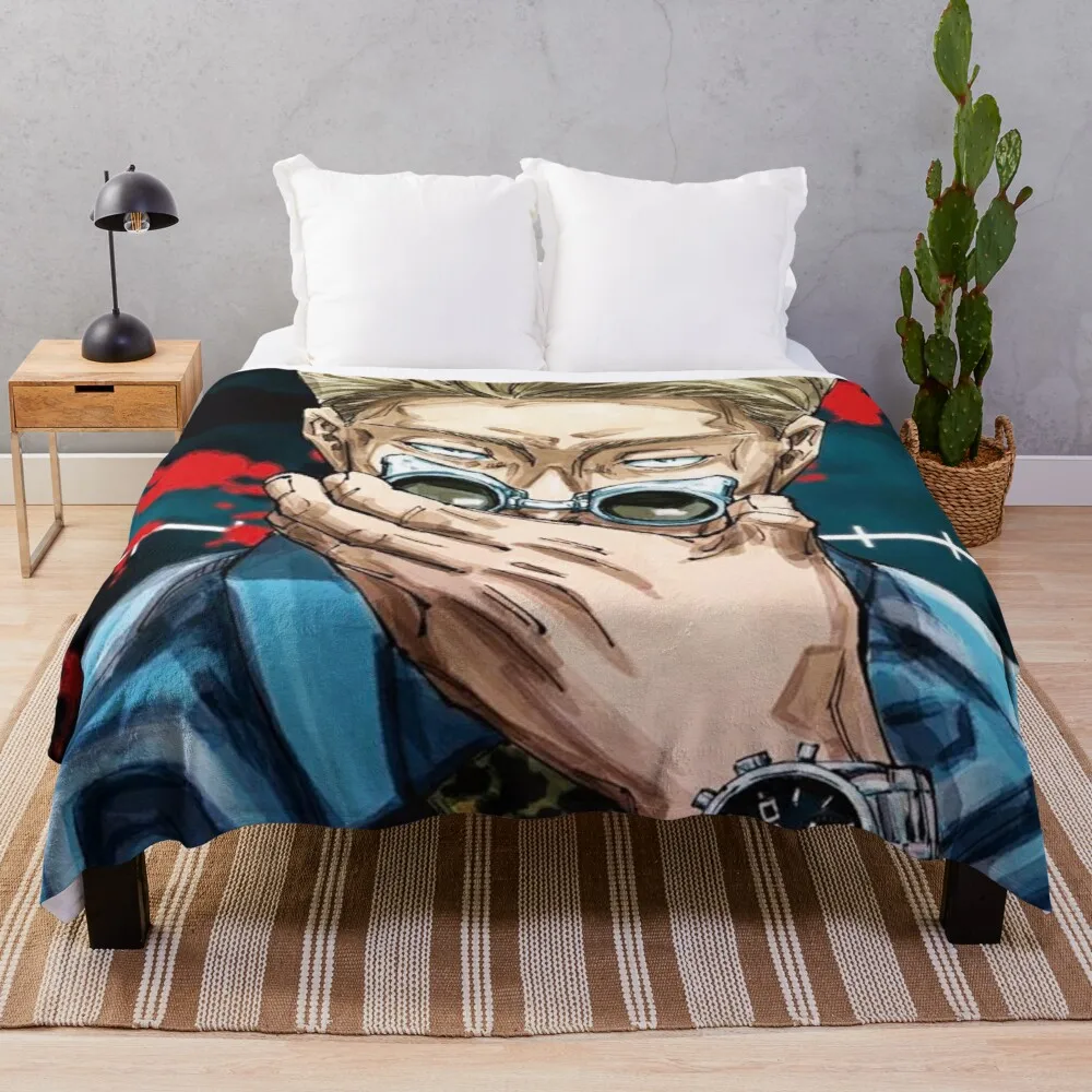 

Nanami - Jujutsu Kaisen Cover Art Throw Blanket Giant Sofa Blanket