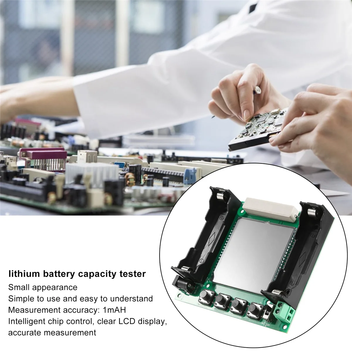 XH-M239 18650 модуль тестера емкости литиевой батареи с ЖК-дисплеем MaH/MwH высокоточный
