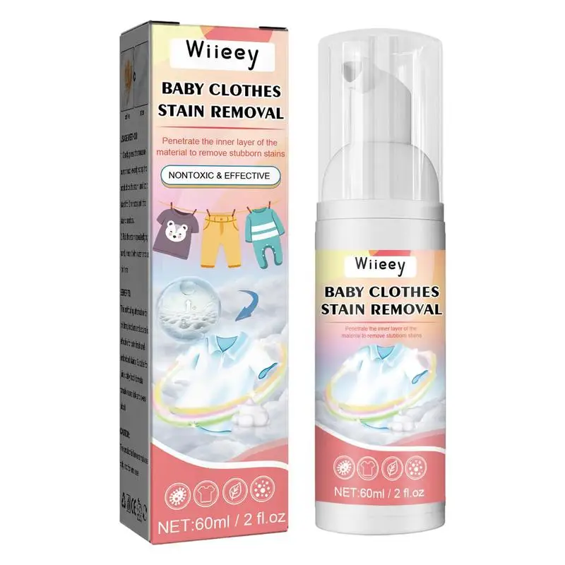 

Clothes Stain Remover Multi Purpose Oil Stain Spray Jacket Cleaning Cleaner Supplies 60ml Newborn & Baby Essentials Remover