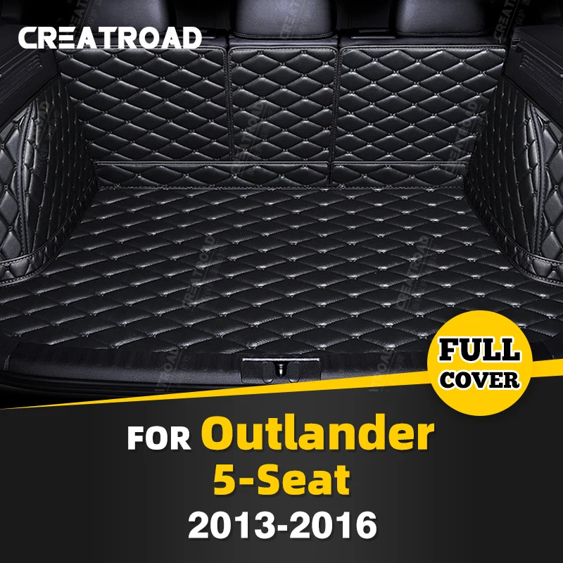 

Auto Full Coverage Trunk Mat For Mitsubishi Outlander 5-Seat 2013-2016 15 14 Car Boot Cover Pad Interior Protector Accessories