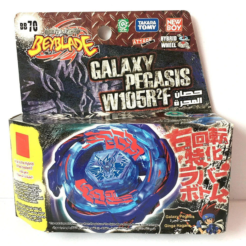 

Подлинный TAKARA TOMY металлический бейблэйд стартер BB70 GALAXY PEGASIS W105R2F