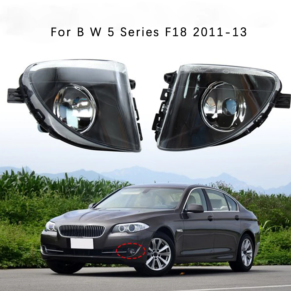 Front Fog Light Left/Right Car Bumper Fog Lamp for BW 5 Series F18 2011-13 accessories Without Halogen Bulbs