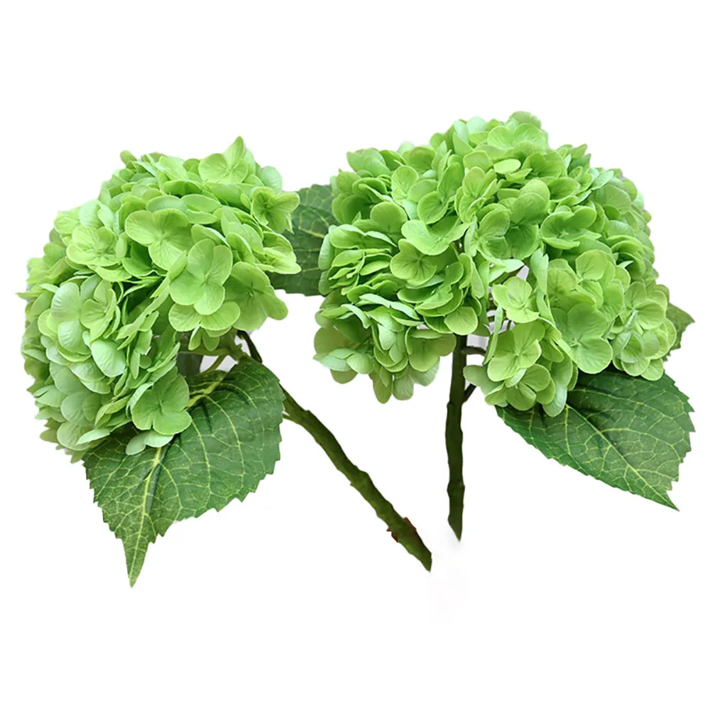 

3D Hydrating Artificial Hydrangea Flower 2Pcs Flower Arrangement Wedding Decoration Realistic Hand Feel Moisturizing Hydrangea