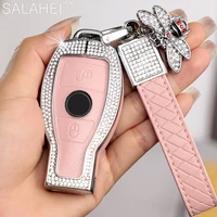 for mercedes benz w205 w213 glc 260 c200 cla w176 w177 gla w213 car key cases cover women luxury protection holder accessories