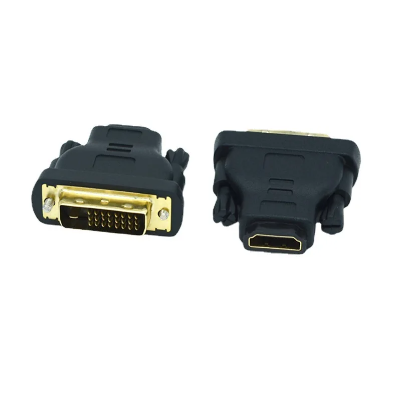 

DVI-D 24-1 Pin Male To HDMI-compatible Female M-F Adapter Converter 1Pcs X M-F for HDTV LCD Monitor Adapter Converter SD&HI