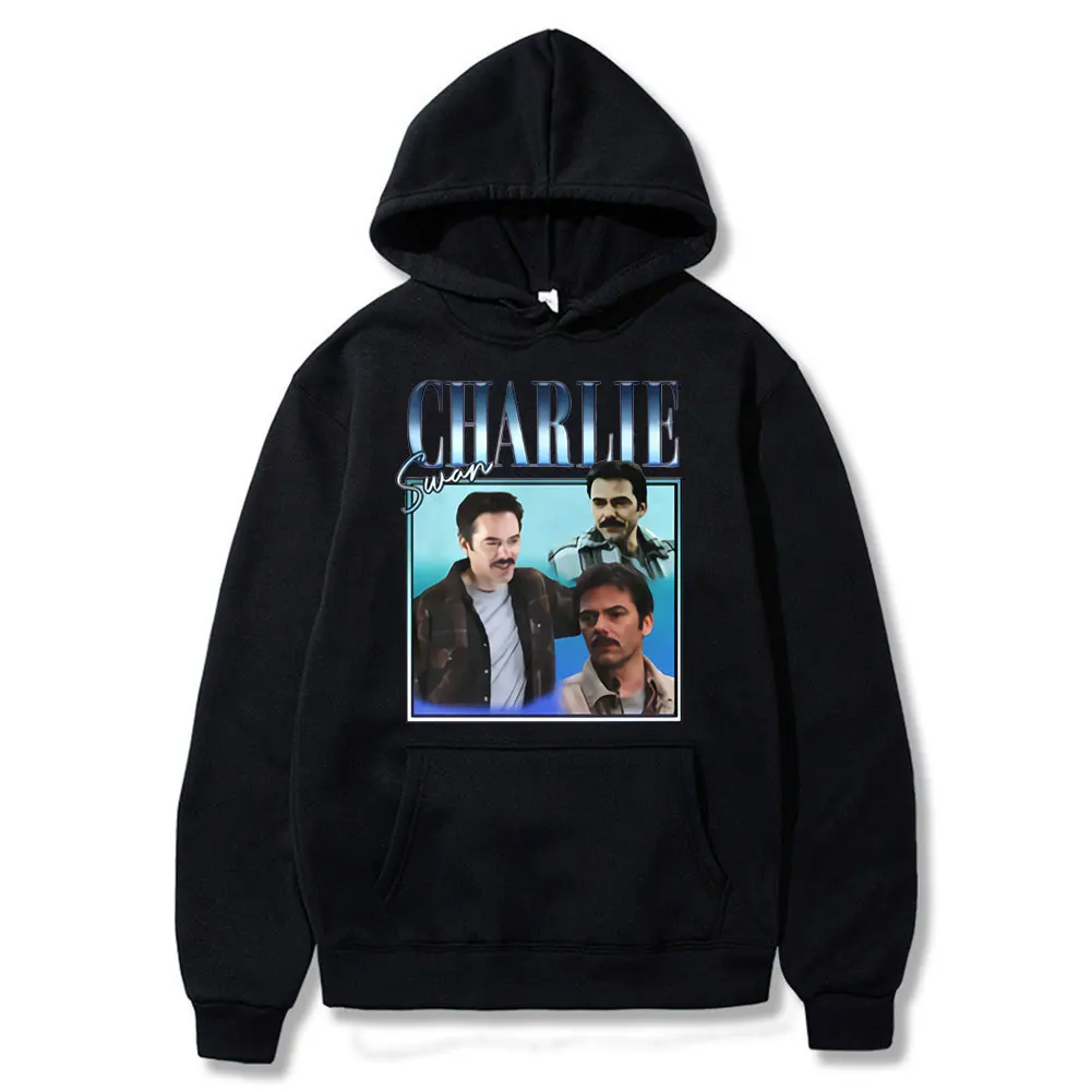 

Team Charlie Swan Hoodie Billy Burke Graphic Print Sweatshirts Vintage Clothing Men Women Cotton Oversized Hoodies Streetwear