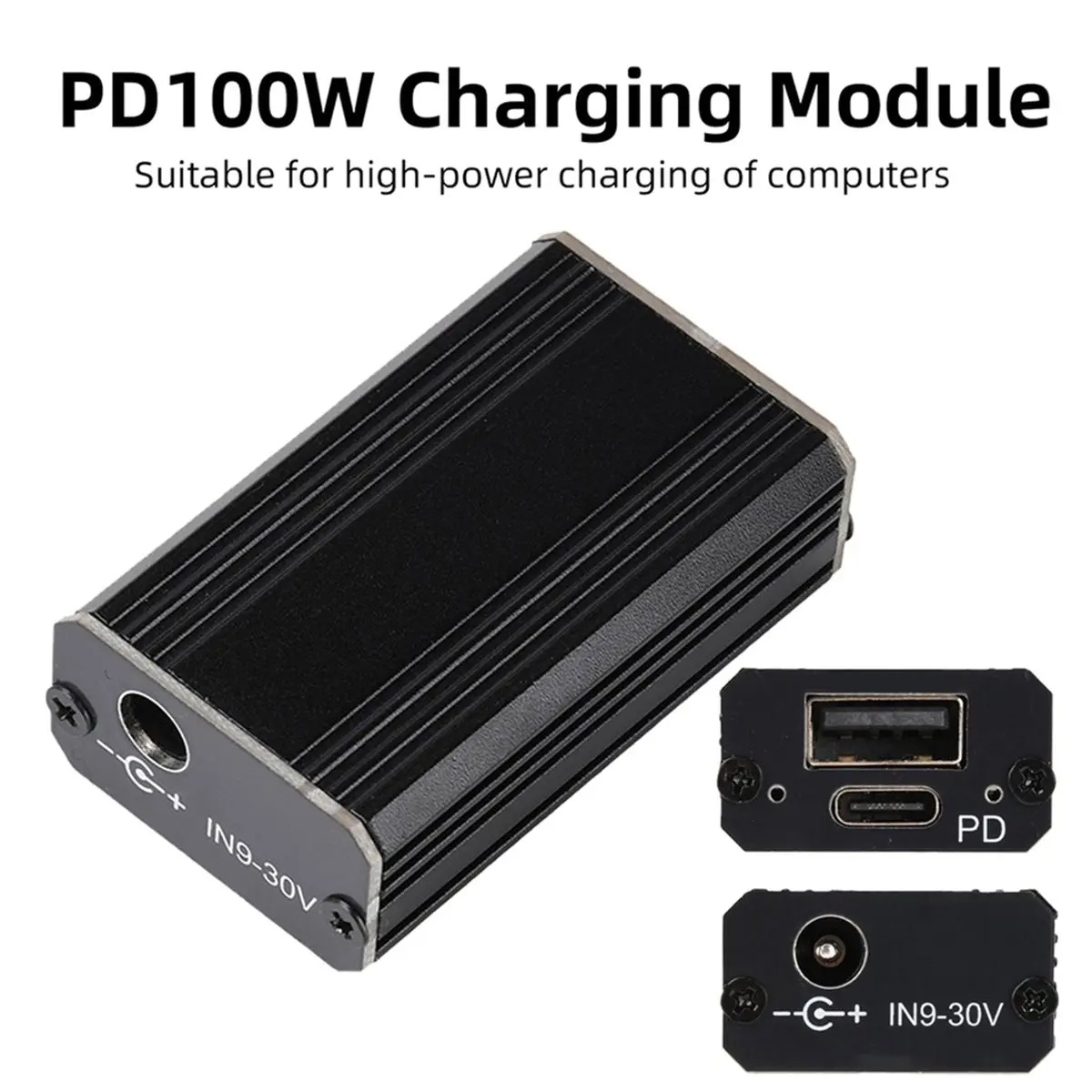 обновление. Модуль быстрой зарядки PD100W - автомобильное зарядное устройство DC9V-24V с понижающим преобразователем напряжения и твердотельными конденсаторами, поддерживает высокомощную зарядку PD (art.: 3920dc33f6dff) - 3920dc33f6dff