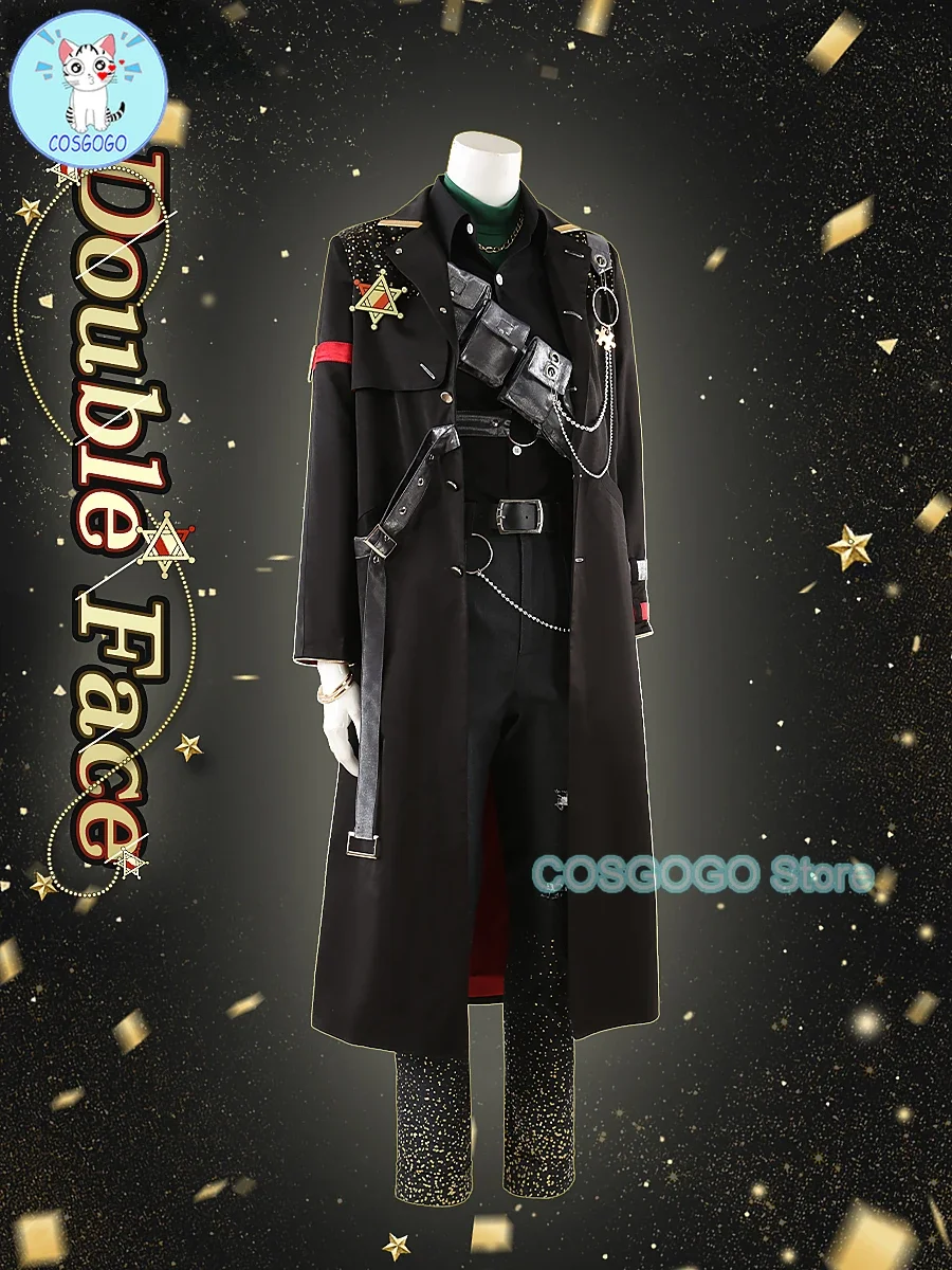 COSGOGO игровой ансамбль со звездами двойное лицо последний миссия карнавальный