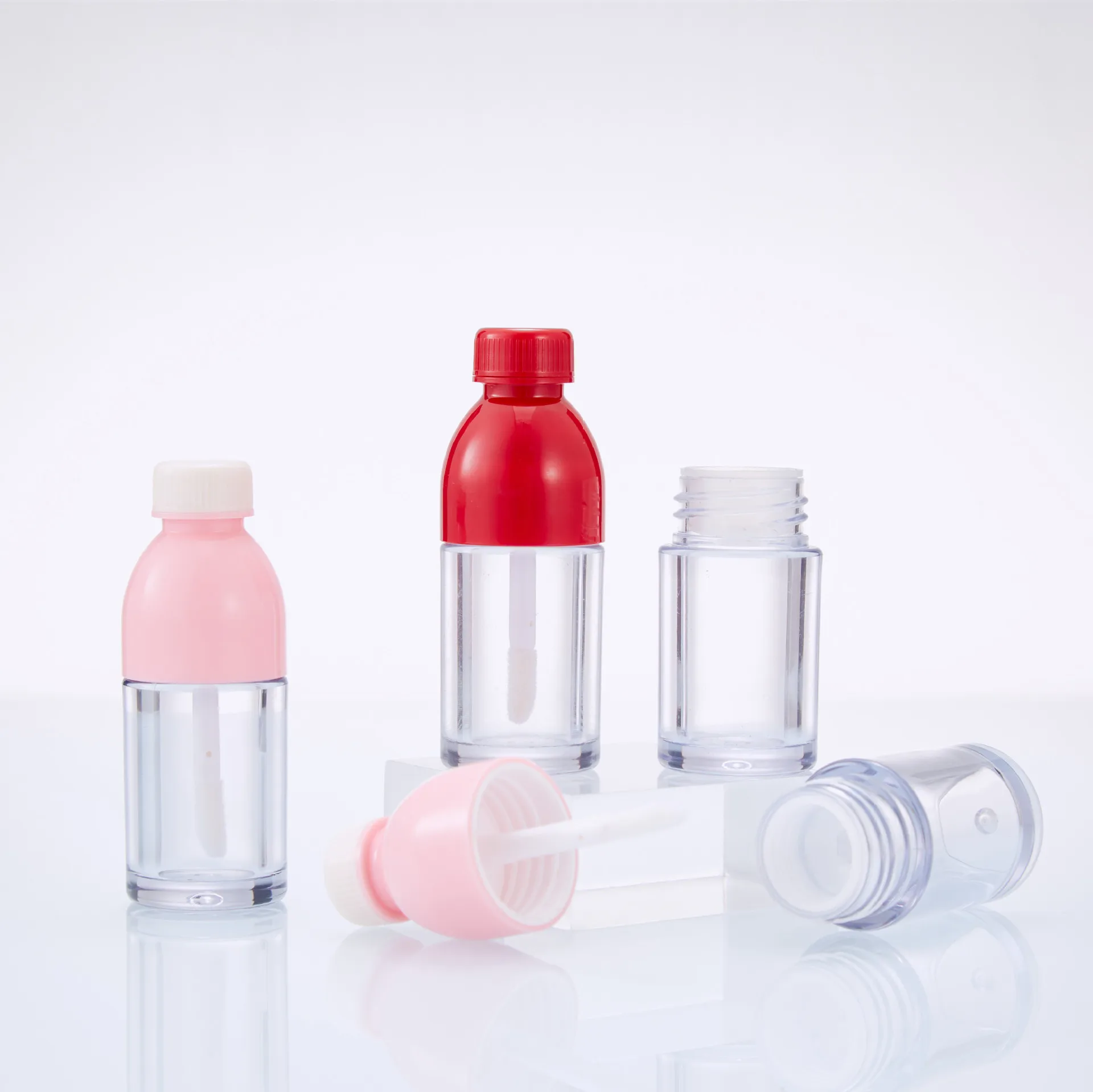 

Пустая красная розовая трубка для блеска для губ 8 мл в форме бутылки кока-колы, фотолампа 36 шт.