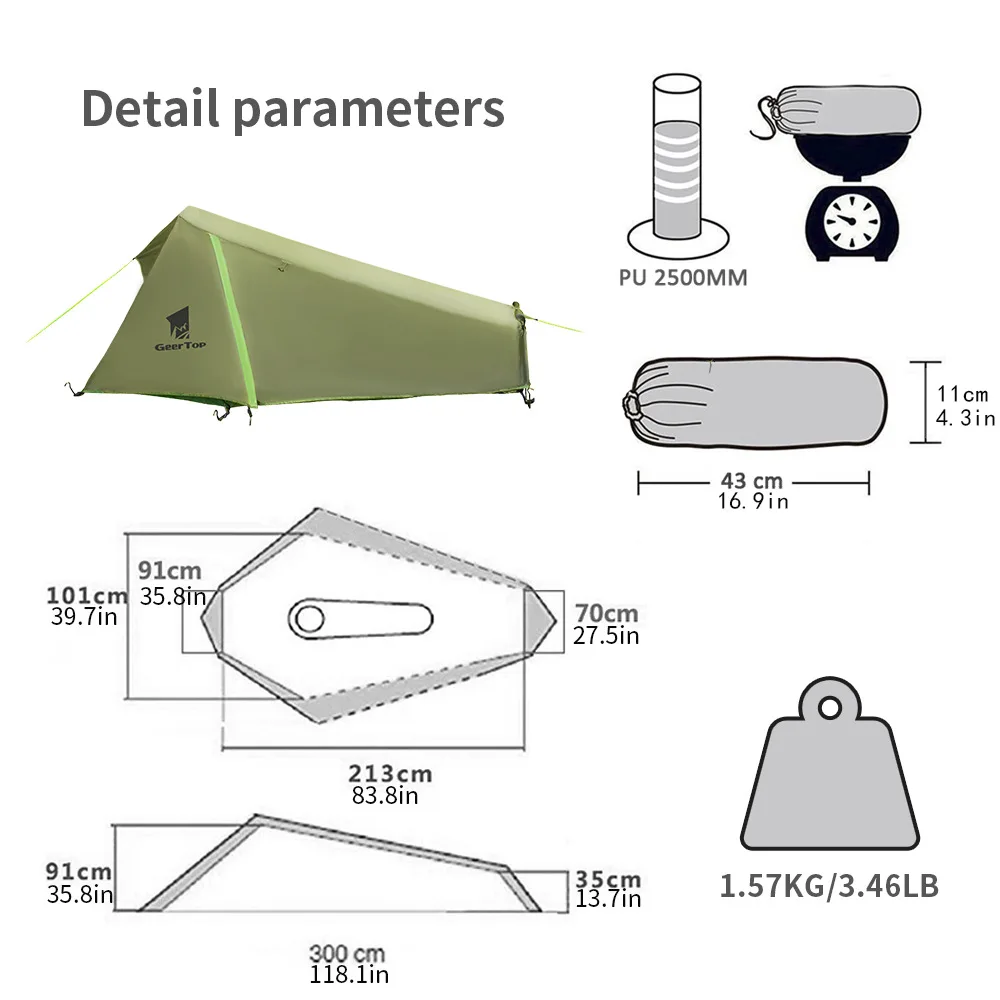 Тент-палатка товары для кемпинга путешествий оборудование походов на природу Gerc