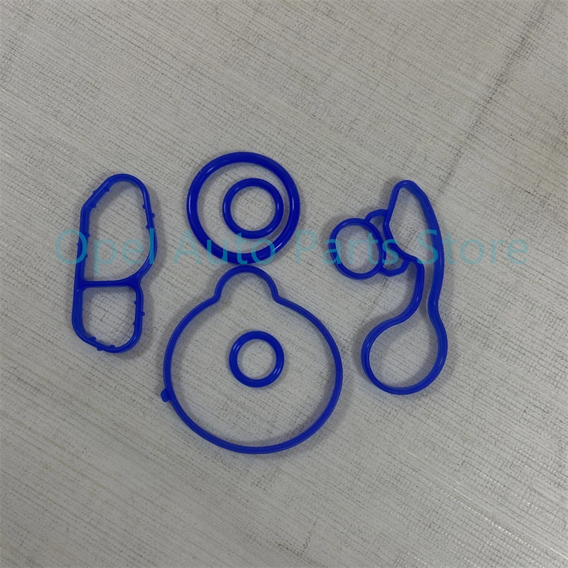 

1 комплект прокладок масляного радиатора двигателя, ОРИГИНАЛЬНЫЙ сменный комплект, уплотнение 55565385 Для Chevrolet Cruze Sonic Trax Encore 1.4T Astra