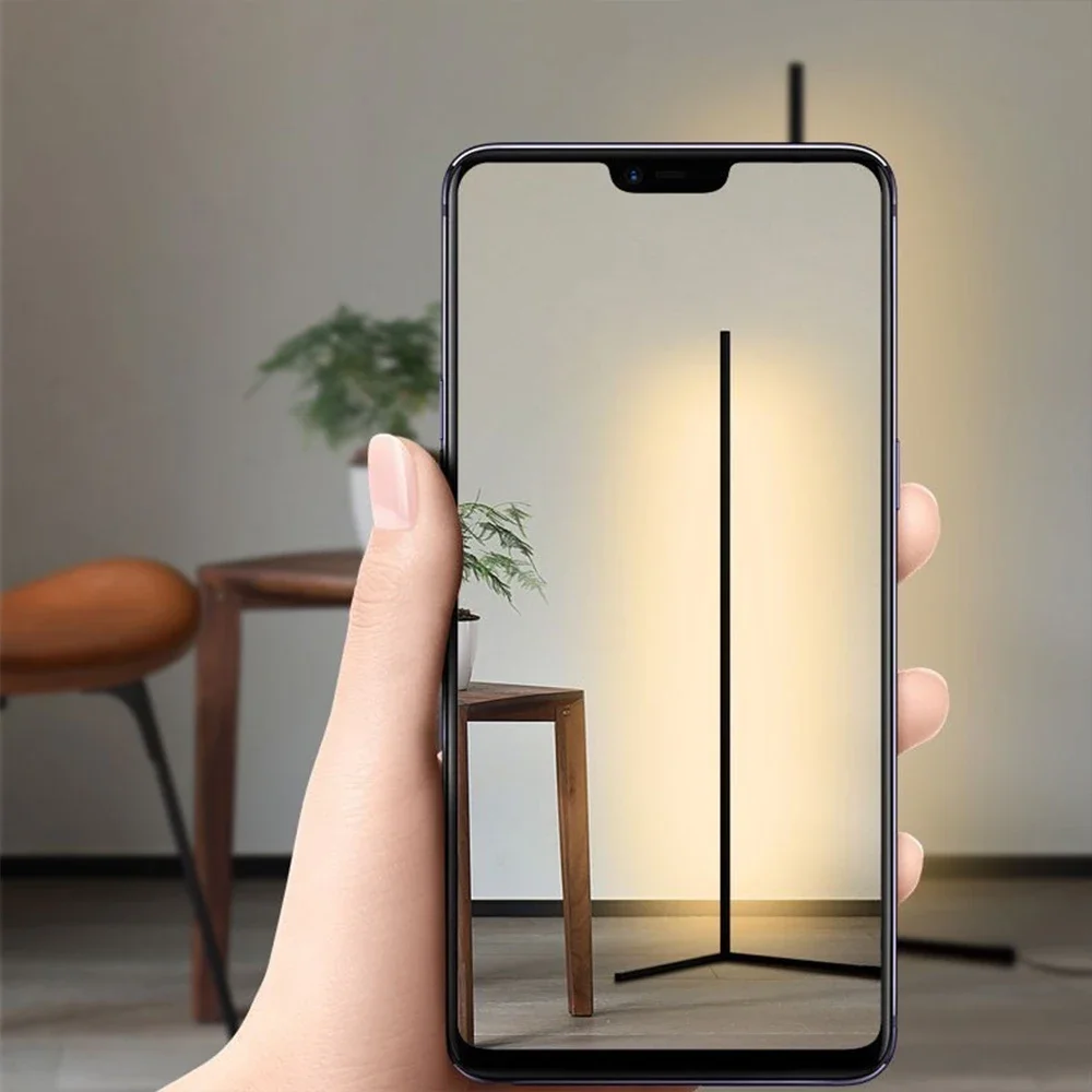 Простая Напольная Лампа современный RGB светильник с вертикальным дистанционным