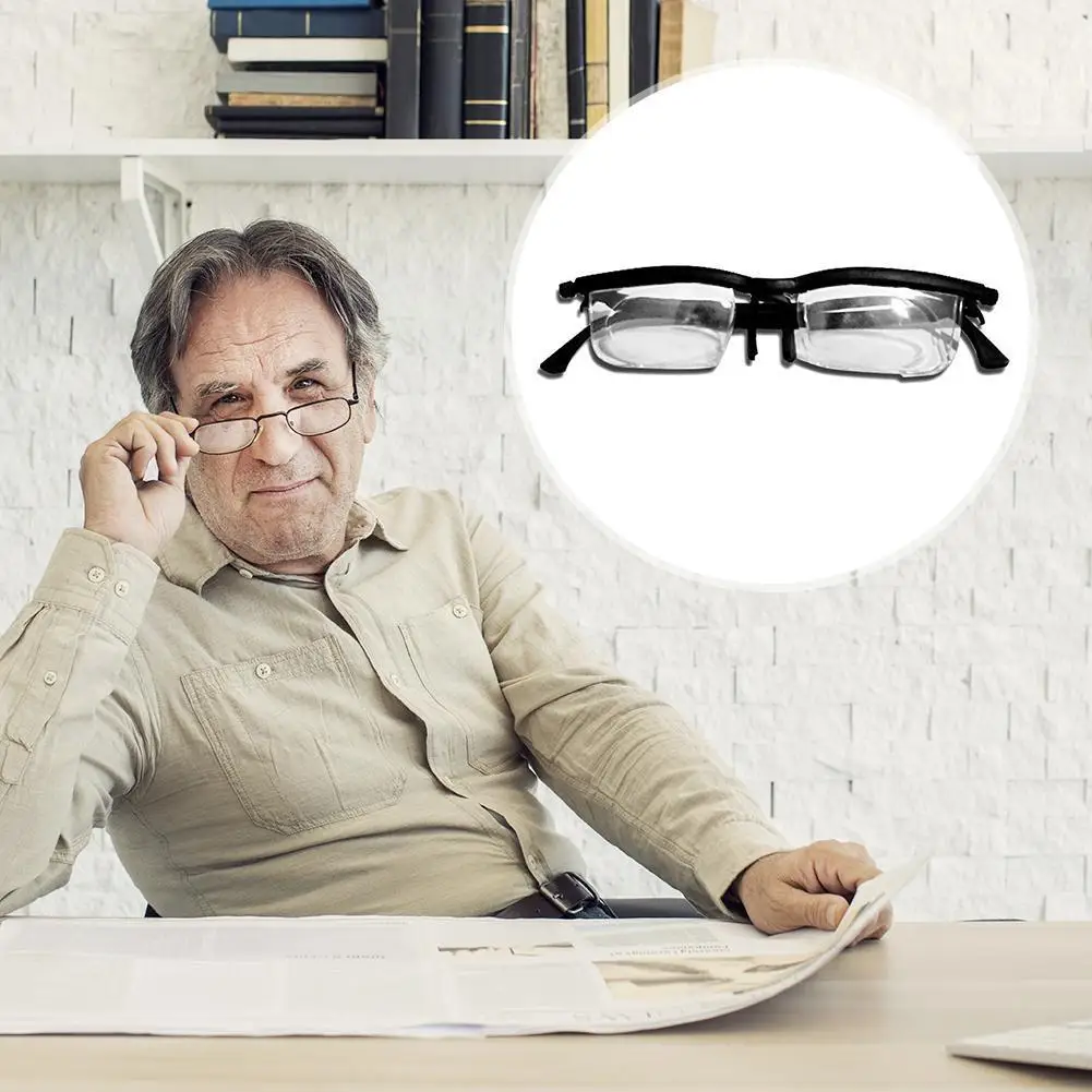 

Nearsighted Farsighted Computer Reading Driving Unisex Variable Focus Glasses