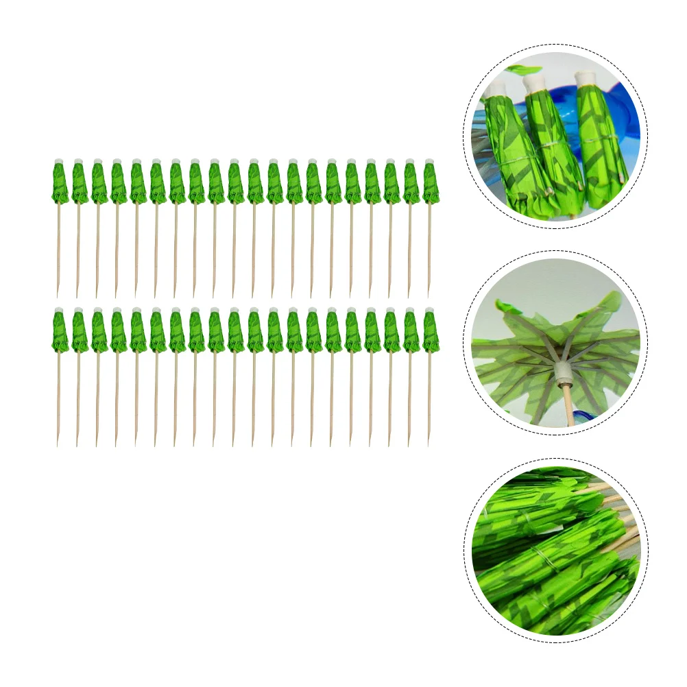 

Umbrellas Umbrella Picks Paper Drink Cocktail Tree Tropical Toothpicks Palm Pick Decoration Accessories Party Parasol Ornament