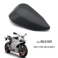 pokhaomin motorcycle rear pillion passenger seat for ducati 899 1199 2012 2014 black motorbike accessories