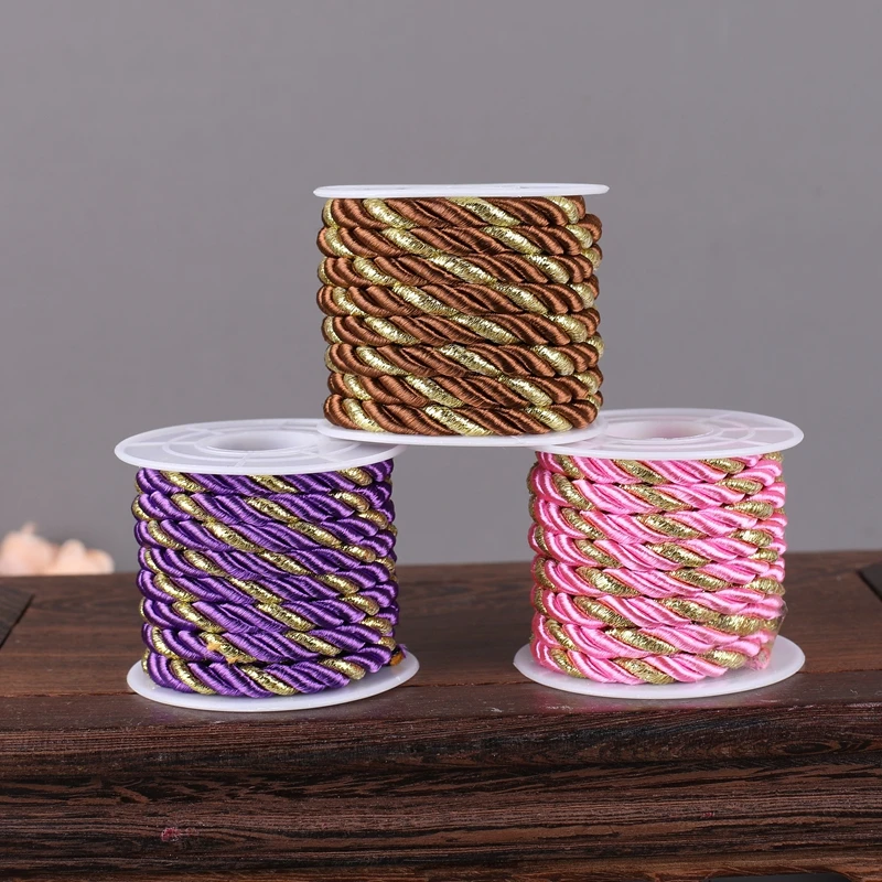 3/5/10 ярдов 7 мм 3-жильный Паракорд аксессуары для украшения дома домашний текстиль