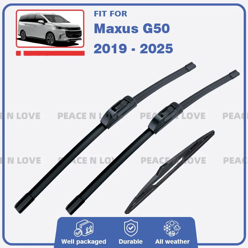 

Передние и задние щетки стеклоочистителя для Maxus G50 MG G50 G50 Plus 2019-20220, резиновые щетки для лобового стекла, автомобильные аксессуары