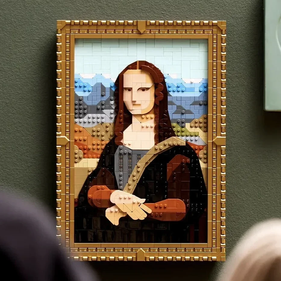2024 Новое искусство 31213 Art Mona Lisa Строительные блоки Всемирно известная живопись 3D