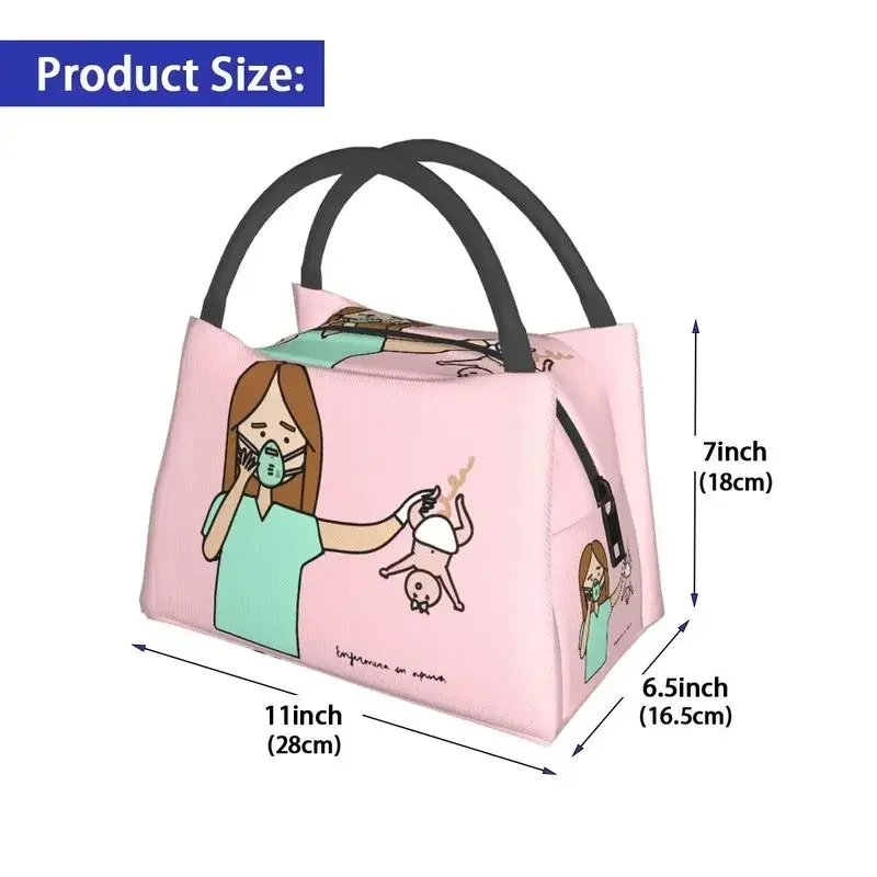 Enfermera En Apuros доктор медсестра медицинское здоровье термоизолированная сумка для