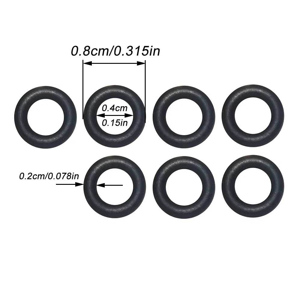 

Резиновая прокладка высокого давления для водопроводных труб, водонепроницаемая прокладка, внешний диаметр 8 мм/внутренний диаметр 4 мм, 100 шт.