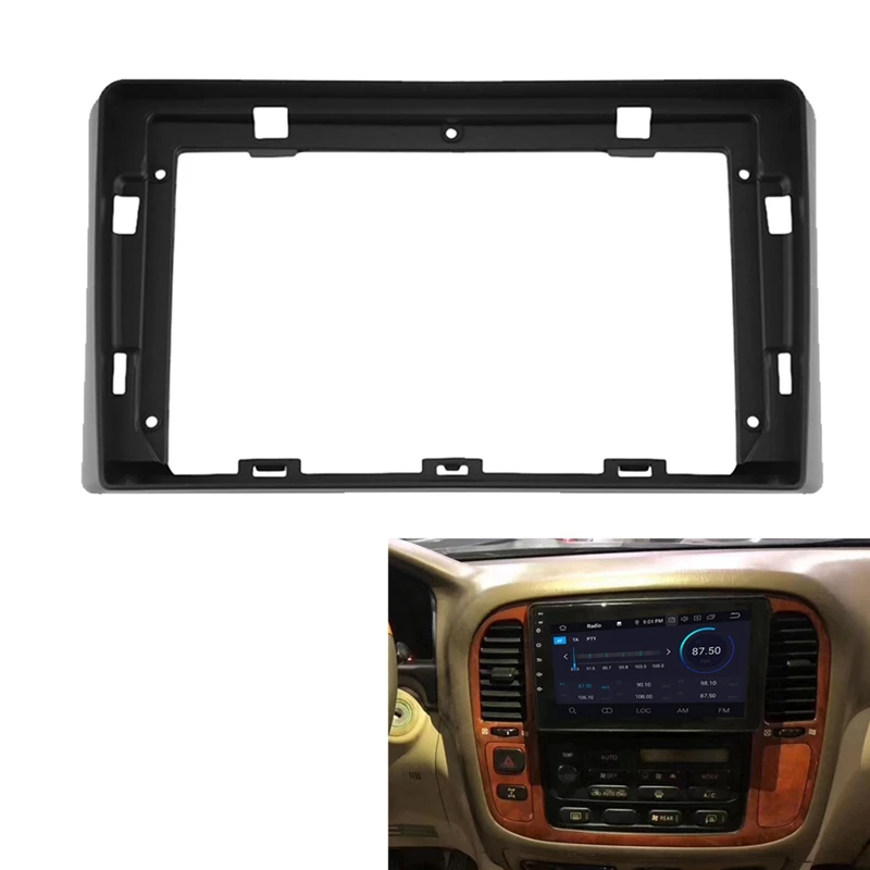 2Din Автомобильная радиоустановка Fascia Для Lexus LX4700 1998-2002 DVD стерео рамка пластина