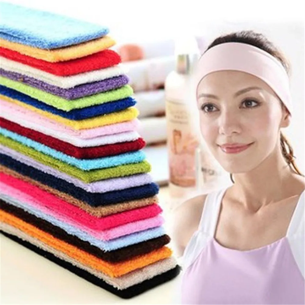 

Women Yoga Headband Absorbing Sweat Fashion Sports Hair Bands Elasticity Turban Makeup Hair Hoop Vintage Headwrap Wholesale