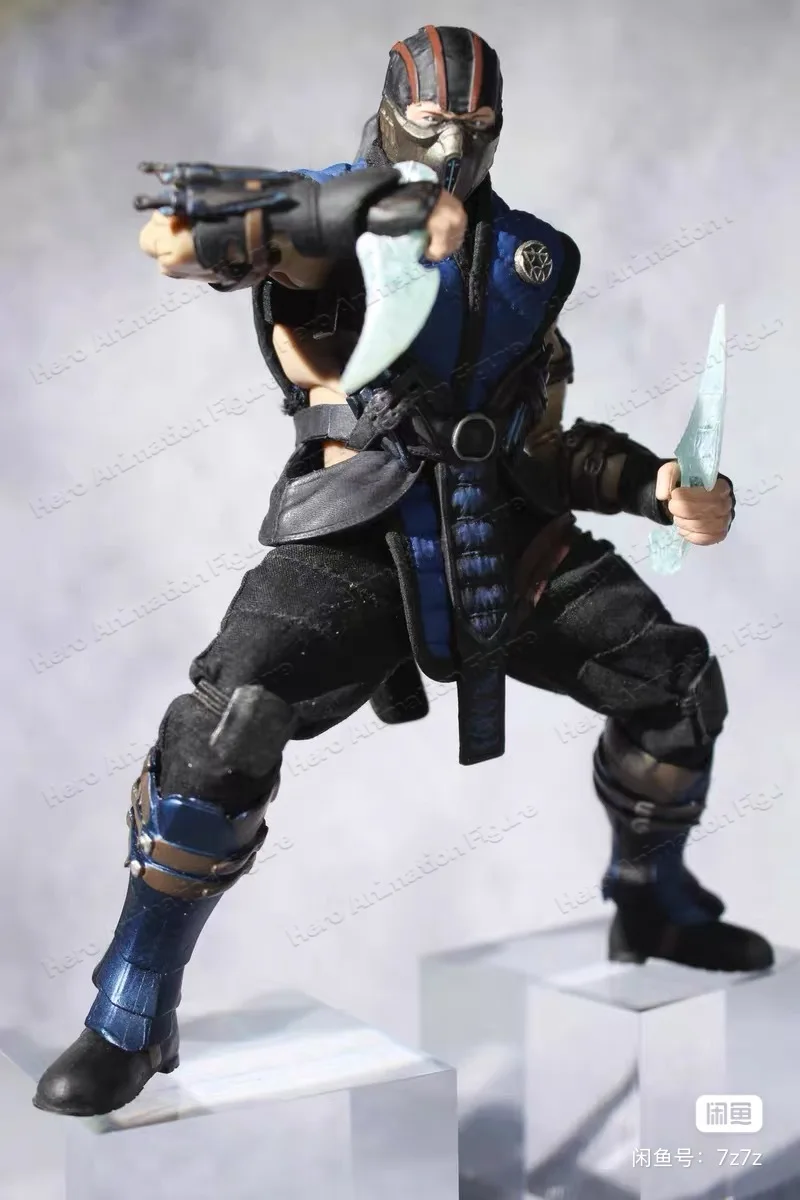 Фото НОВАЯ Оригинальная фигурка JM Toys Mortal Kombat Sub-Zero, классическое переиздание, коллекционная модель, подарок для коллекционеров №3