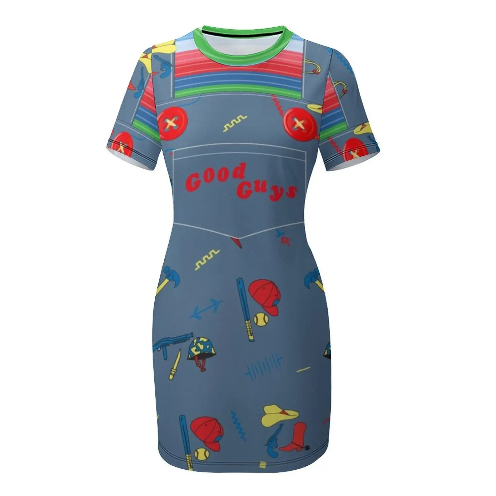 Good Guys Child's Play Chucky - Killer Doll Комбинезон Платье с короткими рукавами Роскошное