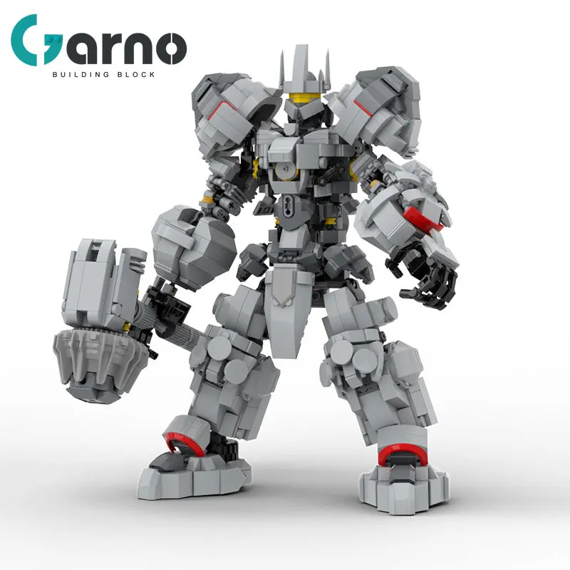 

Garno Overwatch Reinhardt Game Series Robot Mecha Action Figures Building Blocks Weapons Models Moc Bricks Children Boy Toy Gift