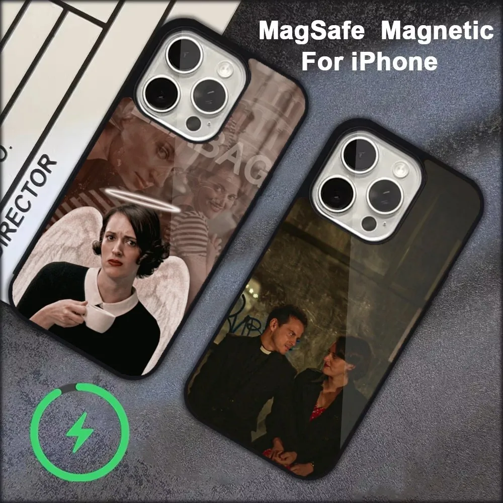 Чехол для телефона F-Fleabags-s TV iPhone 16 15 14 13 12 11 Pro Max Plus Mini Magsafe магнитный чехол