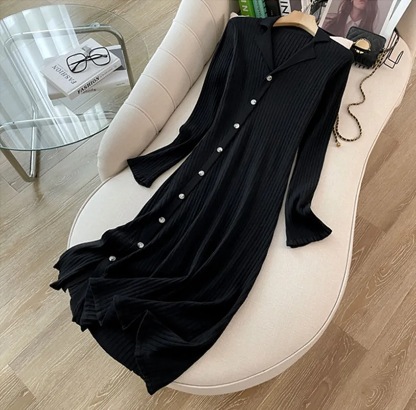 Французский осенне-зимний вязаный свитер женский офисный корейский модный с